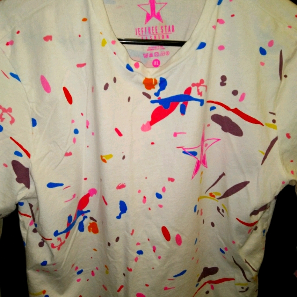 Jeffree Star paint splatter shirt xl